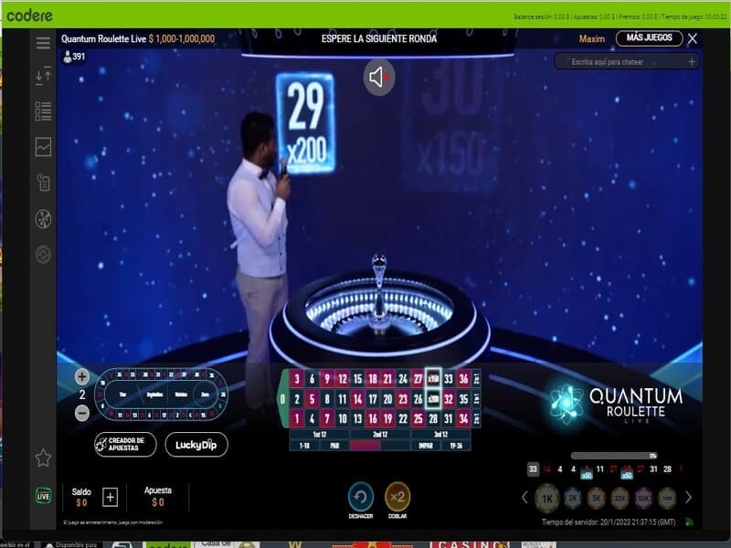 ¿Cómo jugar en el casino en vivo de Codere?